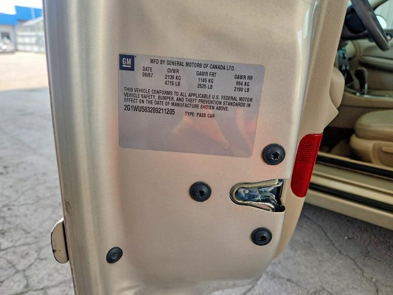 Продажа на аукционе авто 2008 Chevrolet Impala, vin: 2G1WU583289211205, номер лота: 55880256