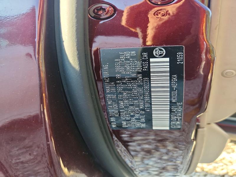 Aukcja sprzedaży 2004 Toyota Avalon, vin: 4T1BF28B94U382239, numer aukcji: 56430836