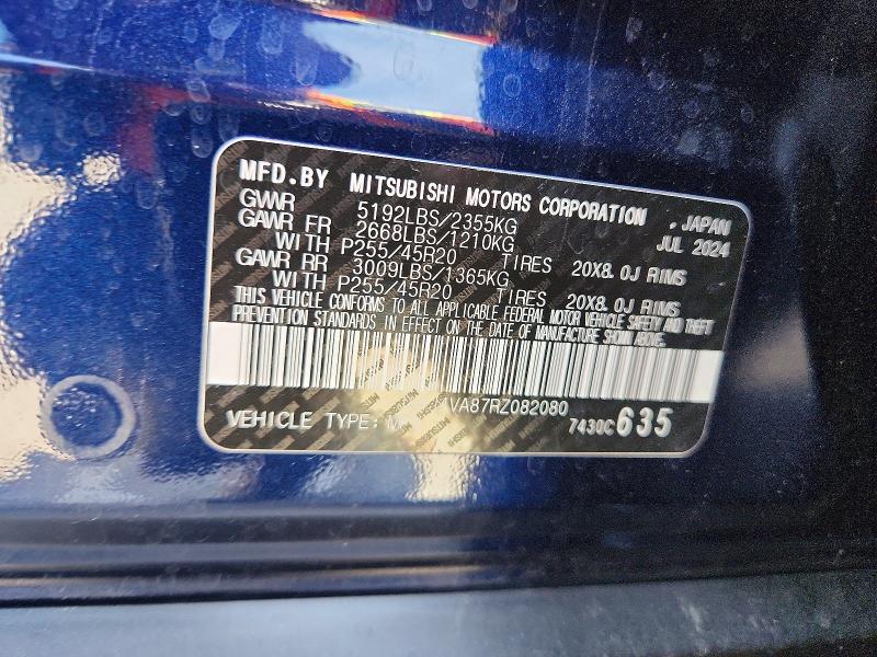 2024 Mitsubishi Outlander მანქანა იყიდება აუქციონზე, vin: JA4J4VA87RZ082080, აუქციონის ნომერი: 55685706