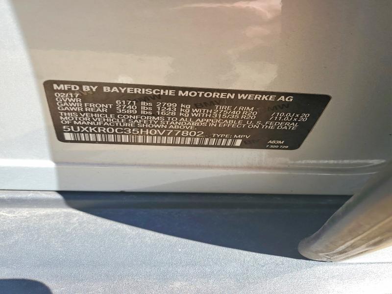 Продажа на аукционе авто 2017 Bmw X5, vin: 5UXKR0C35H0V77802, номер лота: 57186356