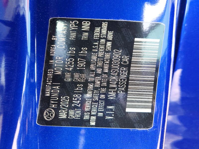 Продаж на аукціоні авто 2025 Hyundai Elantra N, vin: KMHLW4DK4SU030902, номер лоту: 57134826