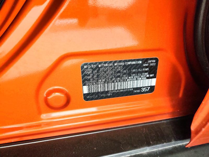 Продажа на аукционе авто 2022 Mitsubishi Outlander Sport, vin: JA4ARUAU9NU013164, номер лота: 55854036