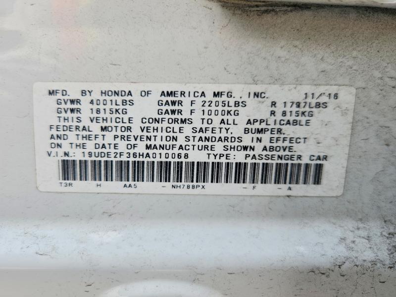 Продажа на аукционе авто 2017 Acura Ilx, vin: 19UDE2F36HA010068, номер лота: 57728456