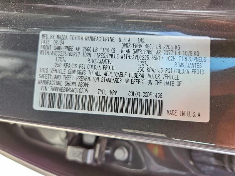 Aukcja sprzedaży 2025 Mazda Cx-50, vin: 7MMVABBM4SN310205, numer aukcji: 56831796