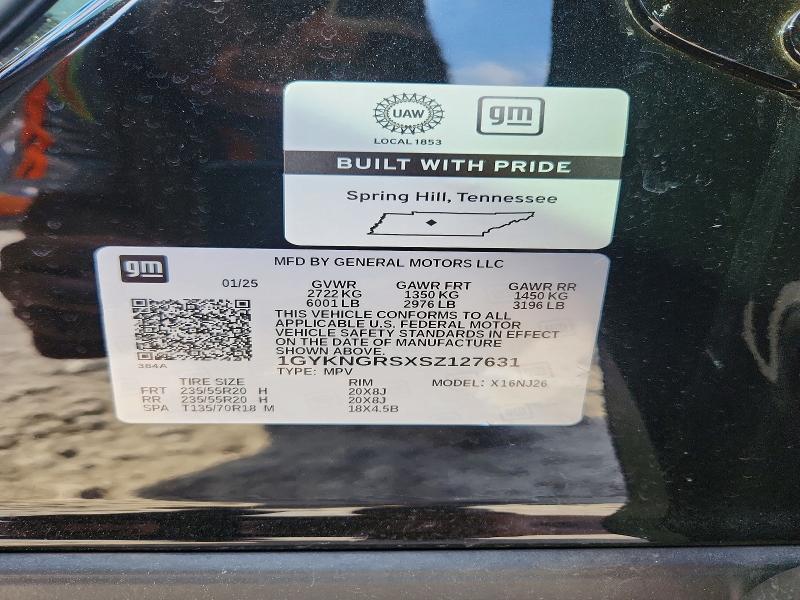 56311276 :رقم المزاد ، 1GYKNGRSXSZ127631 vin ، 2025 Cadillac Xt5 مزاد بيع