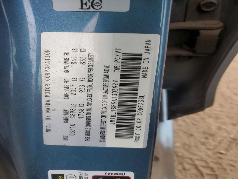 56831026 :رقم المزاد ، JM1BL1SF9A1303927 vin ، 2010 Mazda 3 مزاد بيع