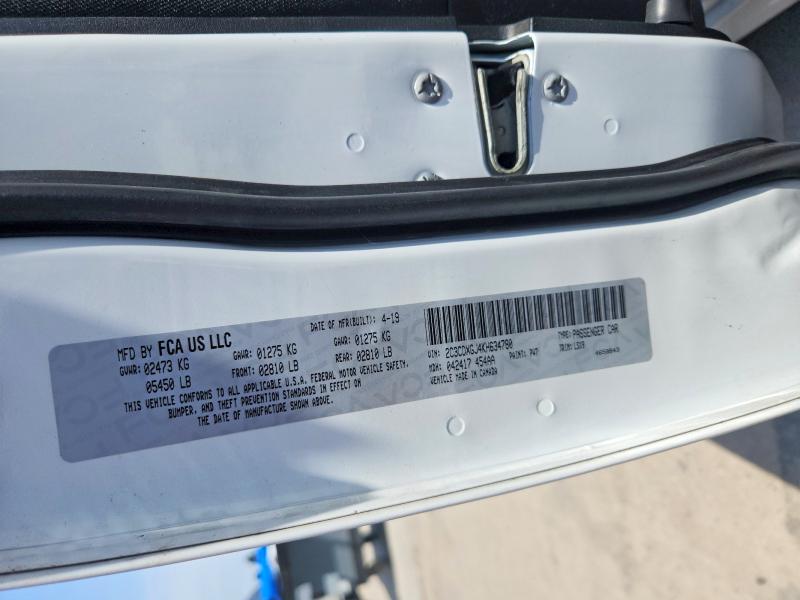 Aukcja sprzedaży 2019 Dodge Charger, vin: 2C3CDXGJ4KH634780, numer aukcji: 58110926