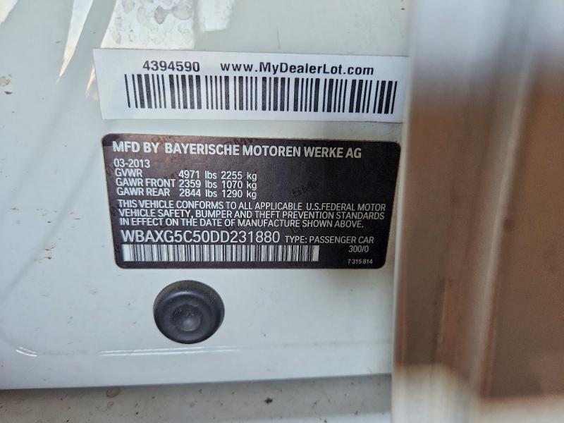 Продаж на аукціоні авто 2013 Bmw 528, vin: WBAXG5C50DD231880, номер лоту: 58435516