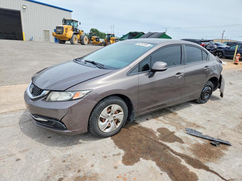 2013 Honda Civic მანქანა იყიდება აუქციონზე, vin: 2HGFB2F54DH587647, აუქციონის ნომერი: 58210186