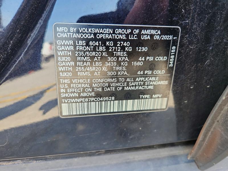 Продажа на аукционе авто 2023 Volkswagen Id.4, vin: 1V2WNPE87PC049528, номер лота: 58563356
