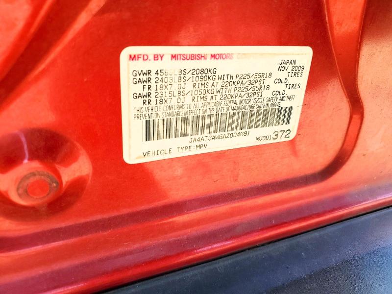 Aukcja sprzedaży 2010 Mitsubishi Outlander, vin: JA4AT3AW6AZ004691, numer aukcji: 56863156