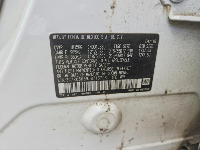Aukcja sprzedaży 2018 Honda Hr-v, vin: 3CZRU5H39JM713706, numer aukcji: 58064326