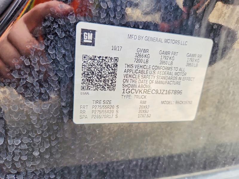 Aukcja sprzedaży 2018 Chevrolet Silverado, vin: 1GCVKREC9JZ167896, numer aukcji: 56604976