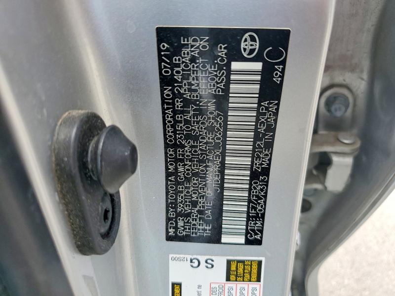 Продажа на аукционе авто 2020 Toyota Corolla, vin: JTDEPRAEXLJ062567, номер лота: 56760086