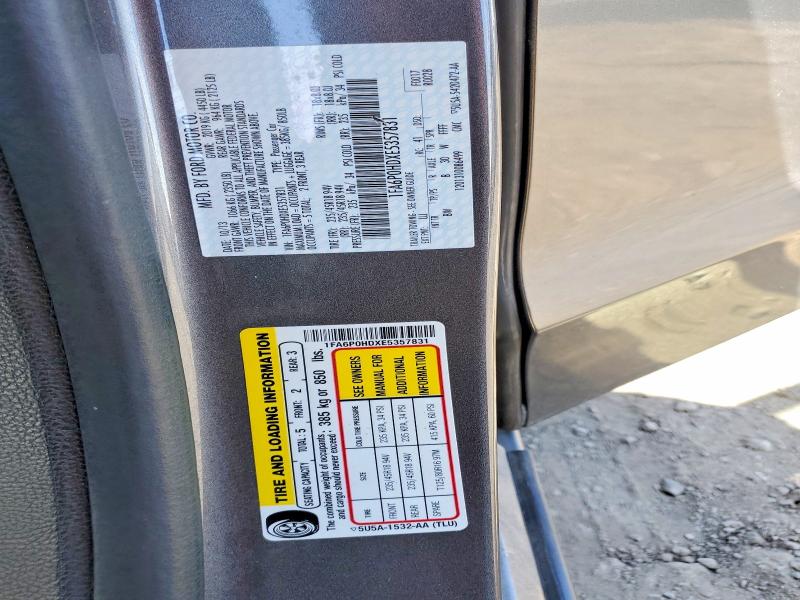 2014 Ford Fusion მანქანა იყიდება აუქციონზე, vin: 1FA6P0HDXE5357831, აუქციონის ნომერი: 55594636