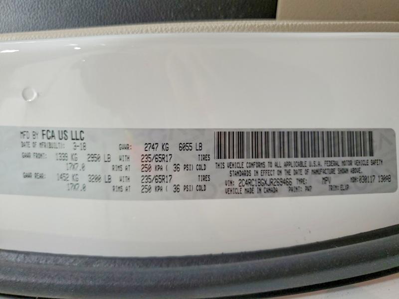 Продаж на аукціоні авто 2018 Chrysler Pacifica, vin: 2C4RC1BGXJR269466, номер лоту: 55622186