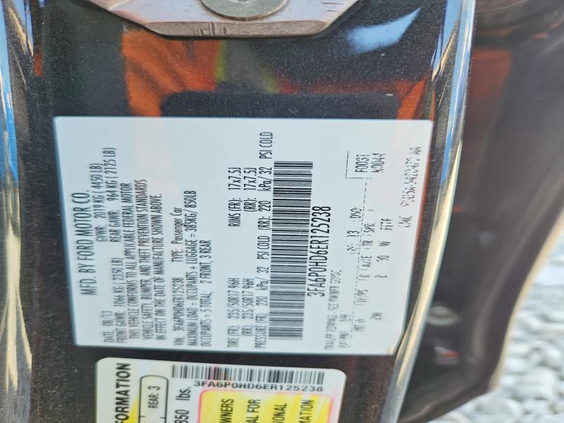 Продажа на аукционе авто 2014 Ford Fusion, vin: 3FA6P0HD6ER125238, номер лота: 56042646