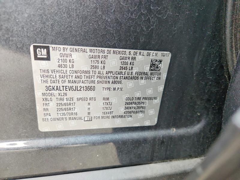 Aukcja sprzedaży 2018 Gmc Terrain, vin: 3GKALTEV6JL213660, numer aukcji: 57885336