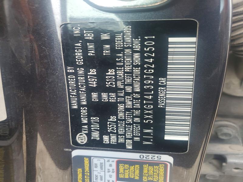 2018 Kia Optima მანქანა იყიდება აუქციონზე, vin: 5XXGT4L39JG242501, აუქციონის ნომერი: 57655456