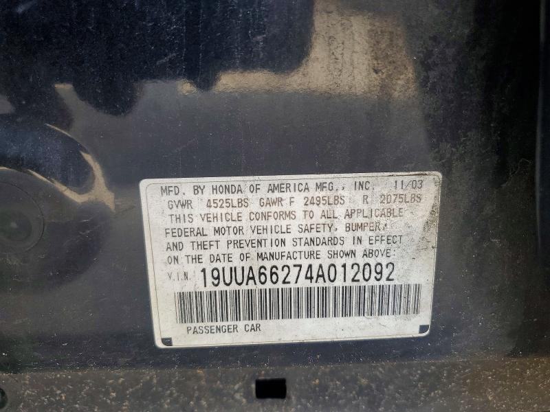 Продаж на аукціоні авто 2004 Acura Tl, vin: 19UUA66274A012092, номер лоту: 56101206