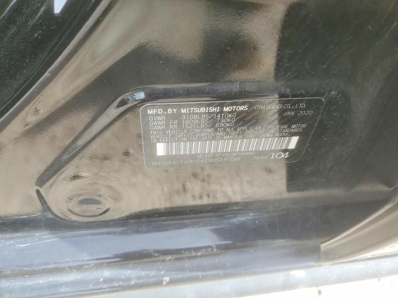 Продаж на аукціоні авто 2020 Mitsubishi Mirage, vin: ML32F3FJ7LHF08986, номер лоту: 58390846