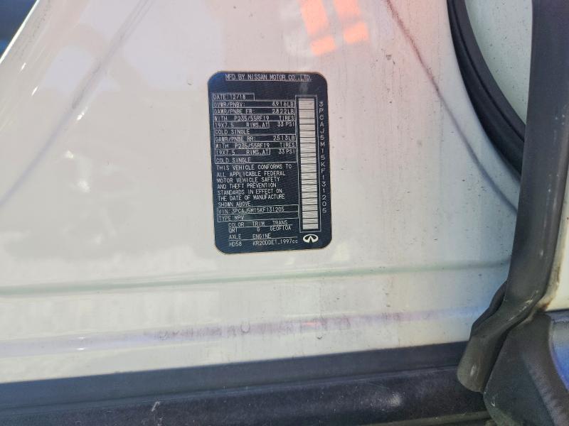 2019 Infiniti Qx50 მანქანა იყიდება აუქციონზე, vin: 3PCAJ5M15KF131205, აუქციონის ნომერი: 55840966