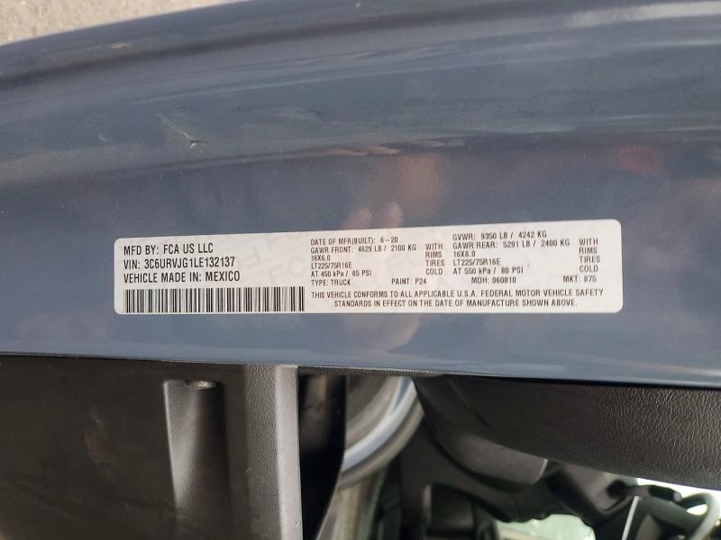 Продаж на аукціоні авто 2020 Ram Promaster 3500, vin: 3C6URVJG1LE132137, номер лоту: 56422826