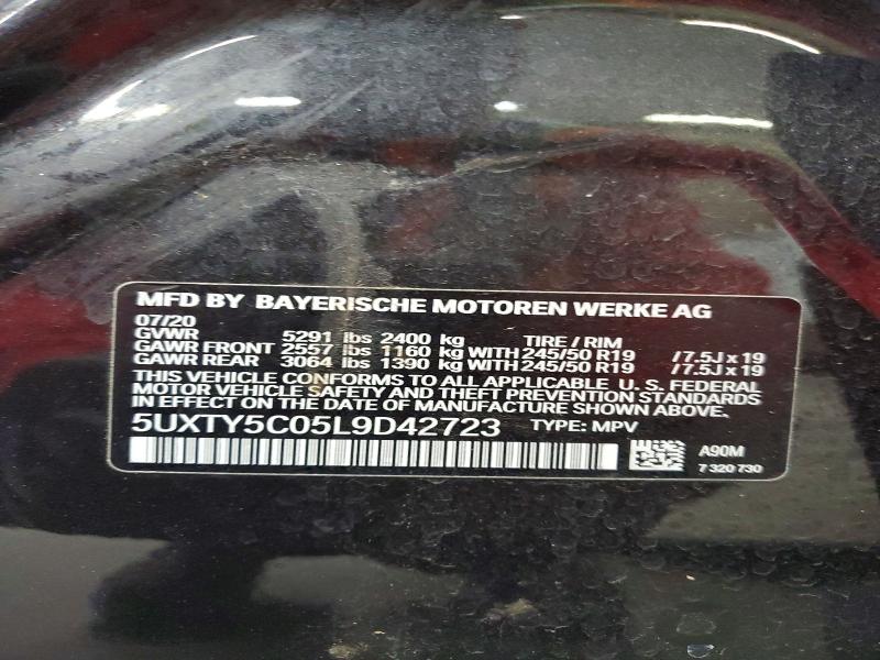Продажа на аукционе авто 2020 Bmw X3, vin: 5UXTY5C05L9D42723, номер лота: 54901436