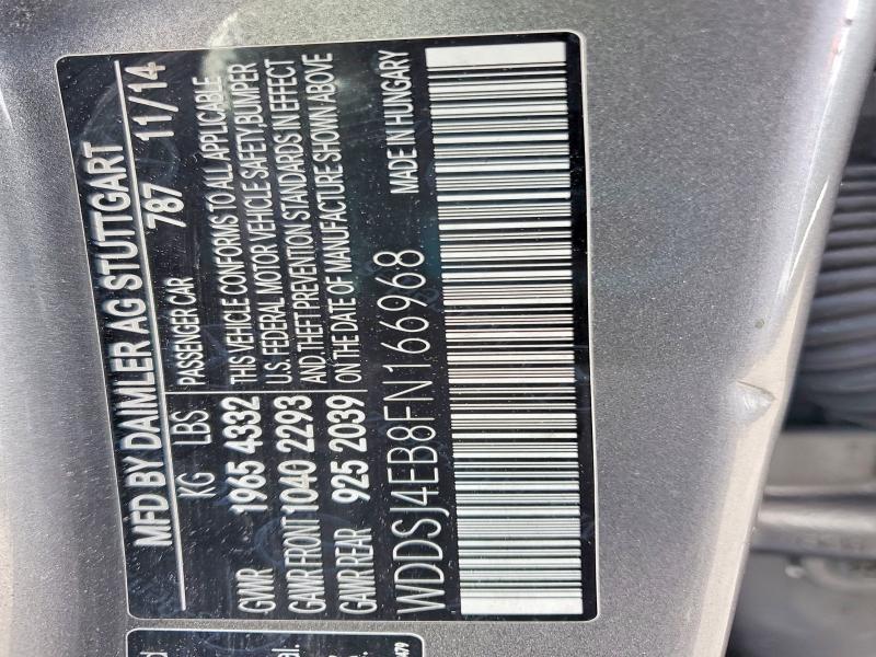 Продажа на аукционе авто 2015 Mercedes-benz Cla, vin: WDDSJ4EB8FN166968, номер лота: 58103966