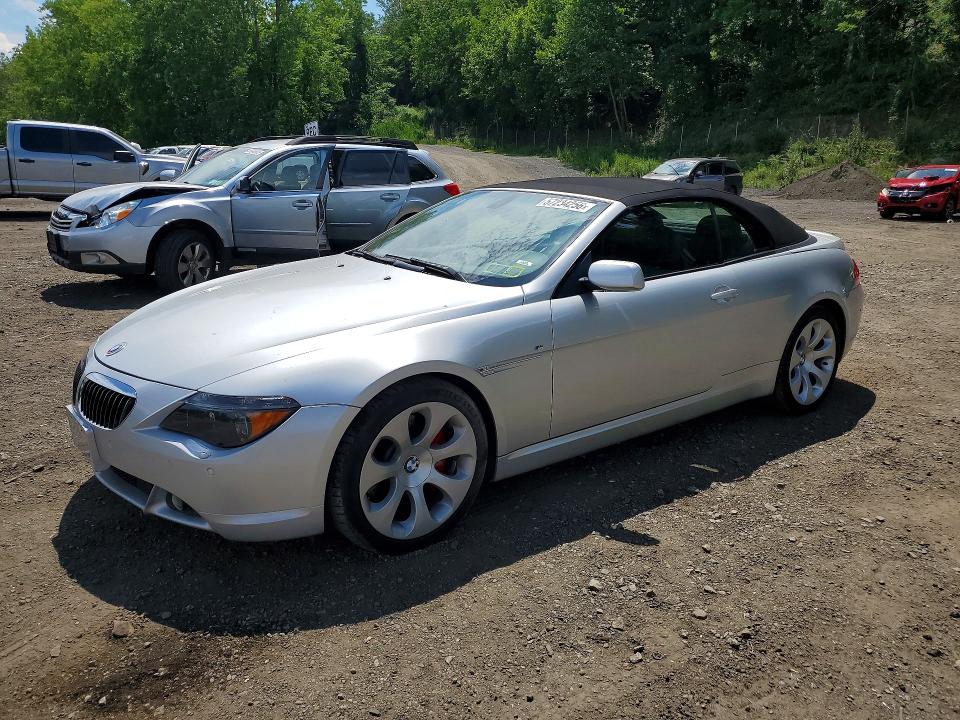 2004 Bmw 645 მანქანა იყიდება აუქციონზე, vin: WBAEK734X4B260601, აუქციონის ნომერი: 57234256