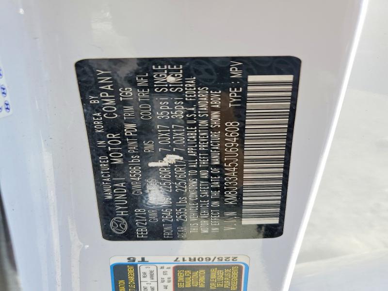 Продажа на аукционе авто 2018 Hyundai Tucson, vin: KM8J33A45JU694608, номер лота: 55415666