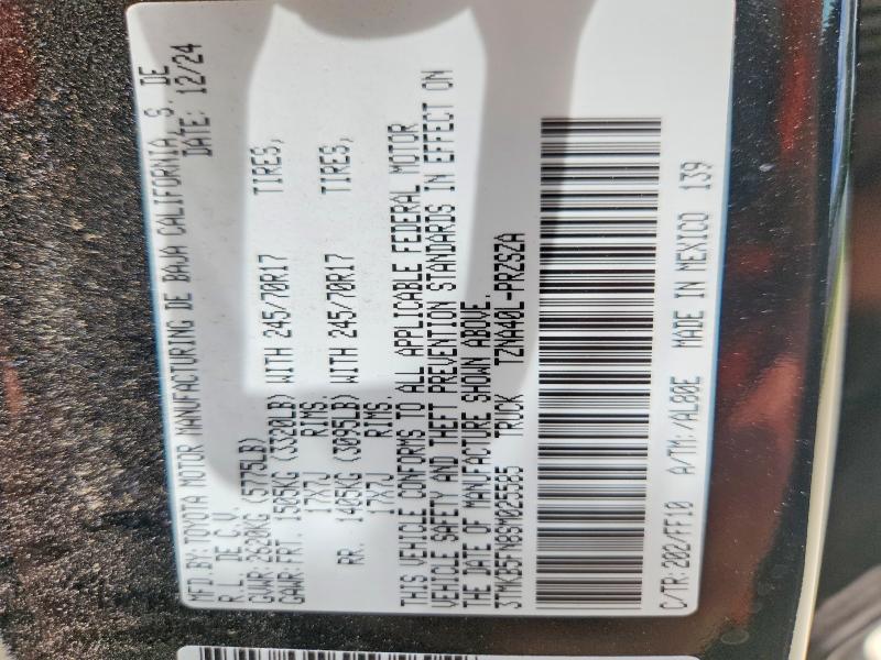 Aukcja sprzedaży 2025 Toyota Tacoma, vin: 3TMKB5FN8SM025585, numer aukcji: 56063716