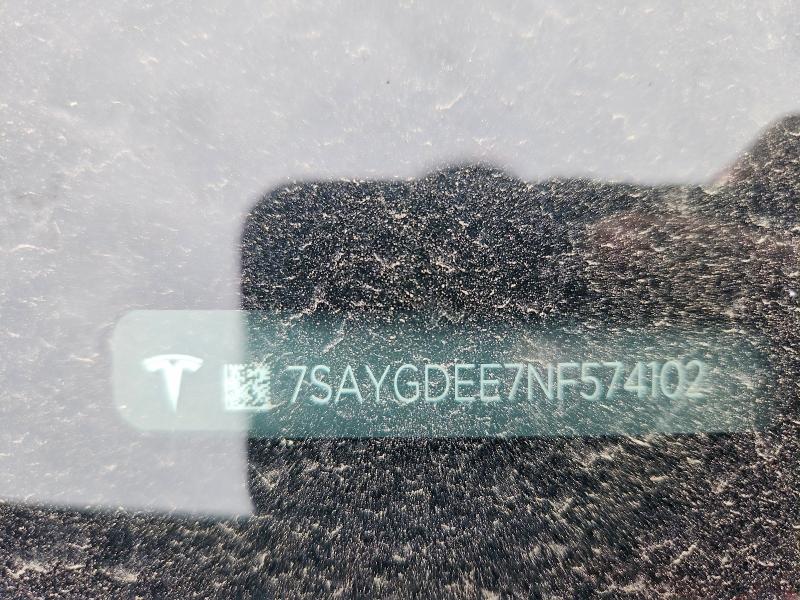 Aukcja sprzedaży 2022 Tesla Model Y, vin: 7SAYGDEE7NF574102, numer aukcji: 57190866