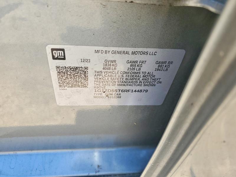 Aukcja sprzedaży 2024 Chevrolet Malibu, vin: 1G1ZD5ST6RF144879, numer aukcji: 56139636