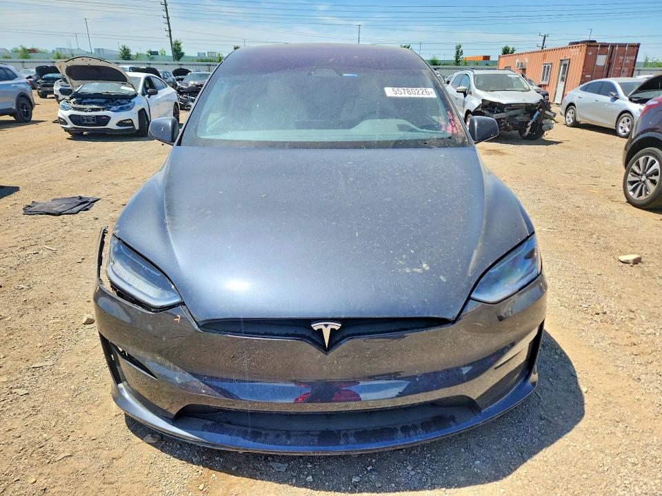 55780226 :رقم المزاد ، 7SAXCDE51SF466125 vin ، 2025 Tesla Model X مزاد بيع