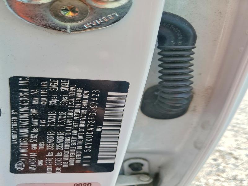 Продажа на аукционе авто 2015 Kia Sorento, vin: 5XYKUDA73FG597423, номер лота: 57694716