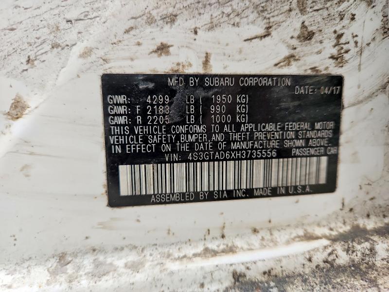 Продажа на аукционе авто 2017 Subaru Impreza, vin: 4S3GTAD6XH3735556, номер лота: 57388336