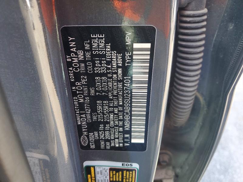 2025 Hyundai Kona მანქანა იყიდება აუქციონზე, vin: KM8HBCAB9SU237401, აუქციონის ნომერი: 57834436