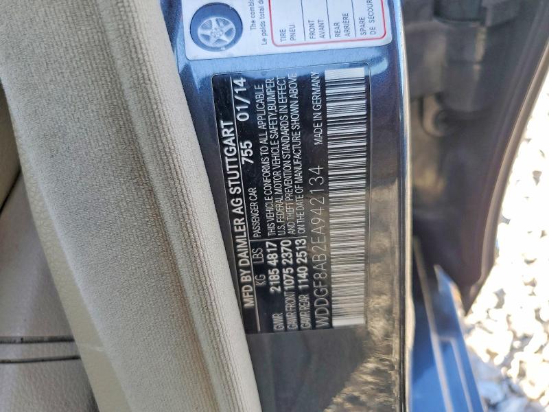 Aukcja sprzedaży 2014 Mercedes-benz C, vin: WDDGF8AB2EA942134, numer aukcji: 58744776