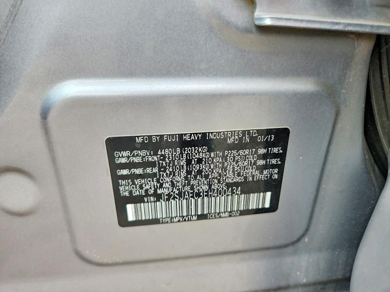 56036966 :رقم المزاد ، JF2SJAEC3EH400434 vin ، 2014 Subaru Forester مزاد بيع