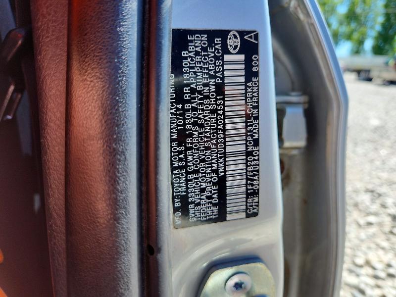 Aukcja sprzedaży 2015 Toyota Yaris, vin: VNKKTUD39FA024531, numer aukcji: 58420866