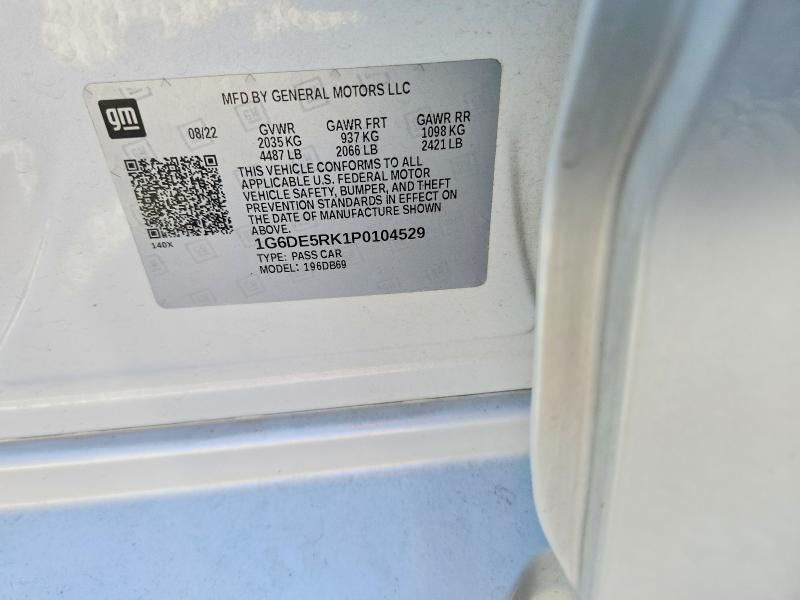 2023 Cadillac Ct4 მანქანა იყიდება აუქციონზე, vin: 1G6DE5RK1P0104529, აუქციონის ნომერი: 55771846