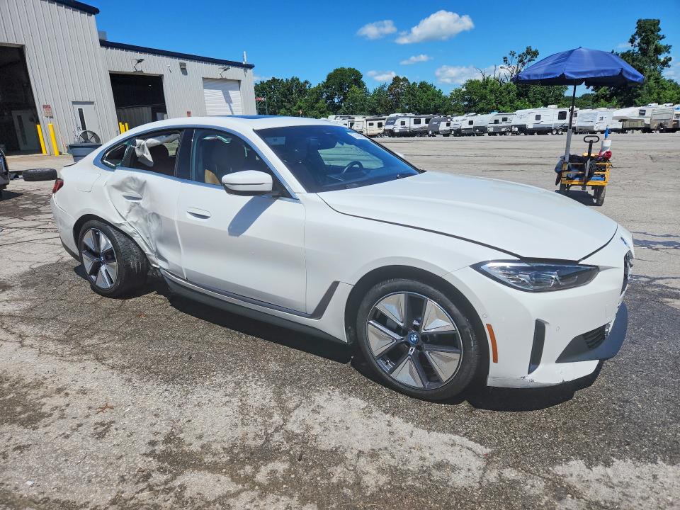 2024 Bmw I4 მანქანა იყიდება აუქციონზე, vin: WBY73AW02RFS64252, აუქციონის ნომერი: 57494296