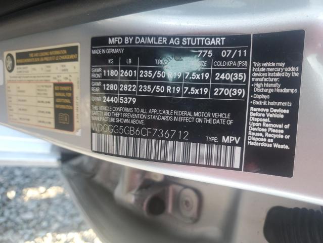 58187316 :رقم المزاد ، WDCGG5GB6CF736712 vin ، 2012 Mercedes-benz Glk مزاد بيع