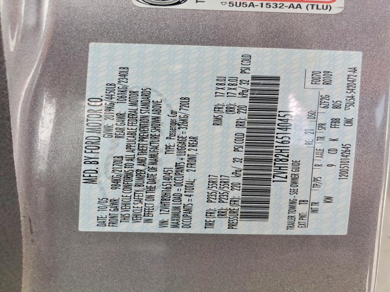 Aukcja sprzedaży 2006 Ford Mustang, vin: 1ZVHT82H165140451, numer aukcji: 57826686