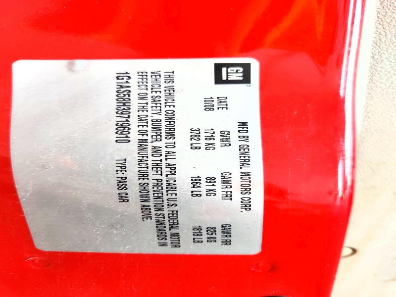 56044946 :رقم المزاد ، 1G1AS58H397196910 vin ، 2009 Chevrolet Cobalt مزاد بيع
