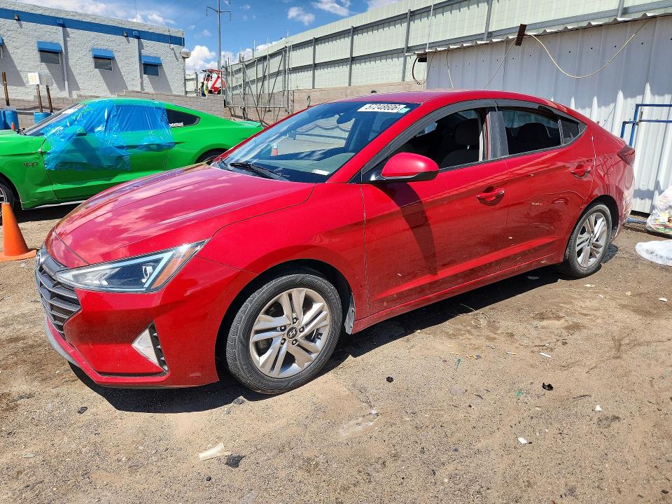 2019 Hyundai Elantra მანქანა იყიდება აუქციონზე, vin: KMHD84LF1KU766389, აუქციონის ნომერი: 57248606