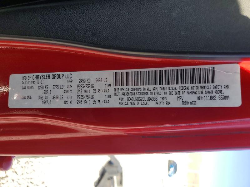 Продаж на аукціоні авто 2012 Jeep Wrangler Unlimited, vin: 1C4BJWDG2CL164336, номер лоту: 59157806