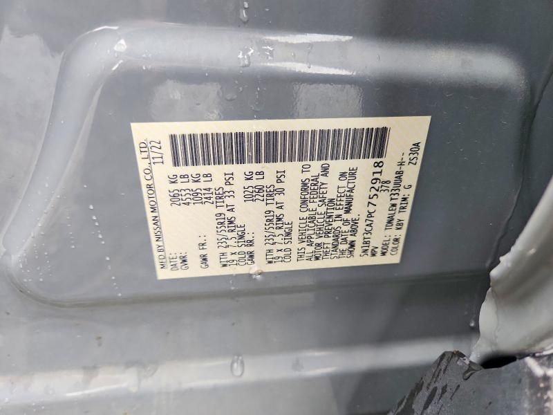 59147346 :رقم المزاد ، 5N1BT3CA7PC752918 vin ، 2023 Nissan Rogue مزاد بيع