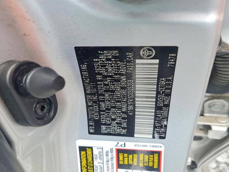 Aukcja sprzedaży 2012 Toyota Camry, vin: 4T1BK1FK1CU505359, numer aukcji: 56432096